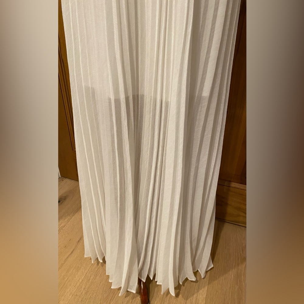 Bcbgeneration - White Pleated Full-Length Skirt, … - image 3